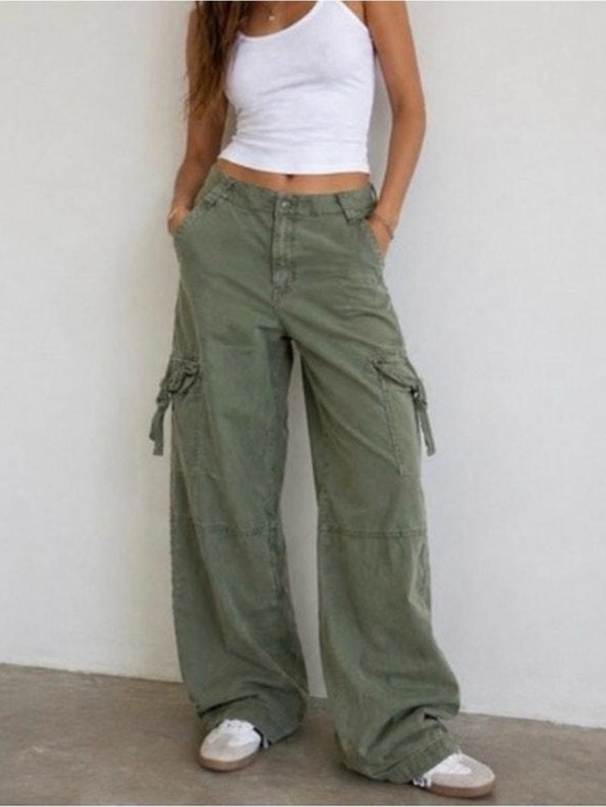 American Eagle Outfitters Pants - NWT American Eagle Dreamy Drape Cargo Pants Super High Rise Baggy Wide Leg NWT